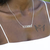 Roman Numeral Cut Out Necklace