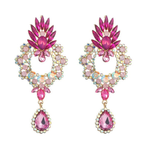 Rhinestone Drop Earrings