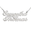 Two Names with Heart Necklace
