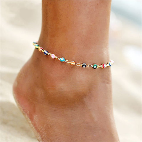 Evil Eye Colorful Anklet