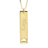 Vertical Bar with Symbol Necklace