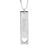 Vertical Bar with Symbol Necklace