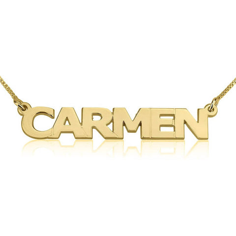 Block Letter Necklace