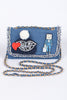 "Kiss My Patch" Denim Purse