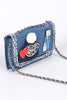 "Kiss My Patch" Denim Purse