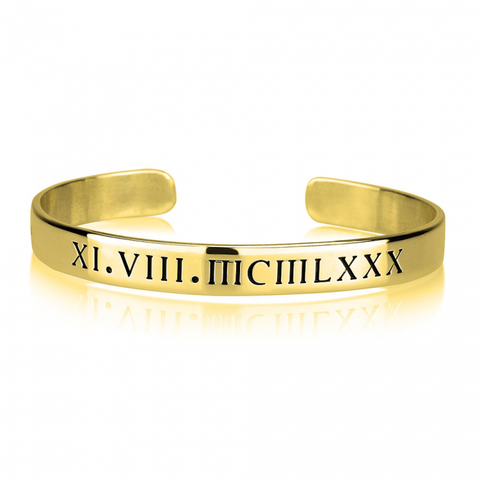 Roman Numeral Bangle