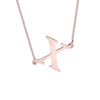Sideways Initial Necklace
