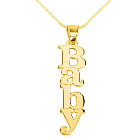 Vertical Style Name Necklace
